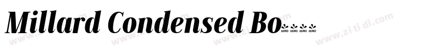 Millard Condensed Bo字体转换